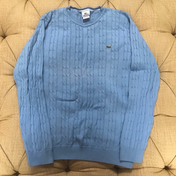 light blue lacoste jumper
